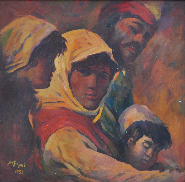 Albanian fairy tale, oil on canvas, 1959